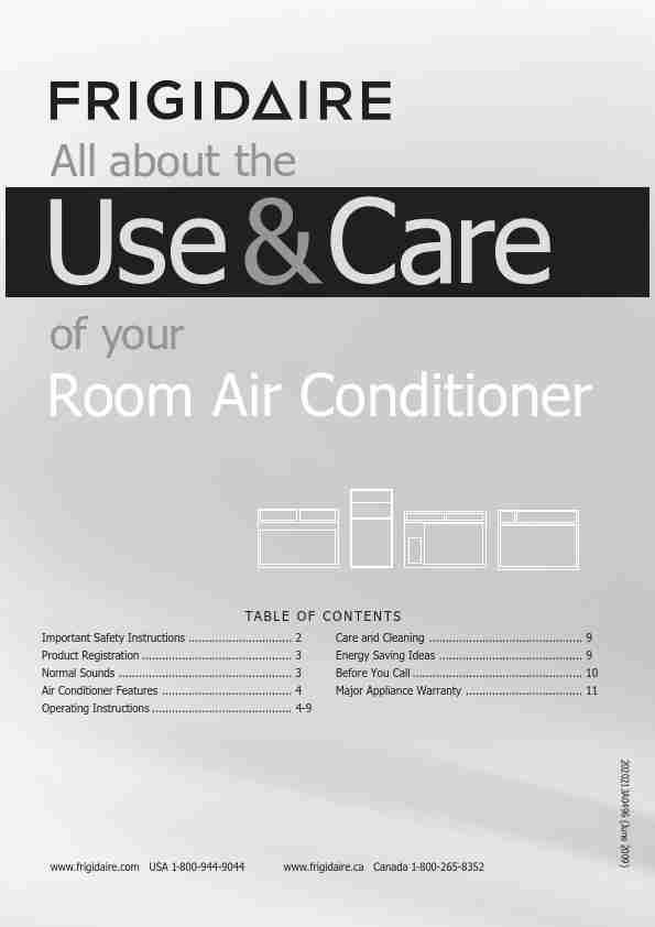 Frigidaire Air Conditioner FRA123KT1-page_pdf